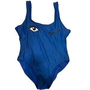 No Boundaries Blue One-Piece Swimsuit Size L  (11-13)